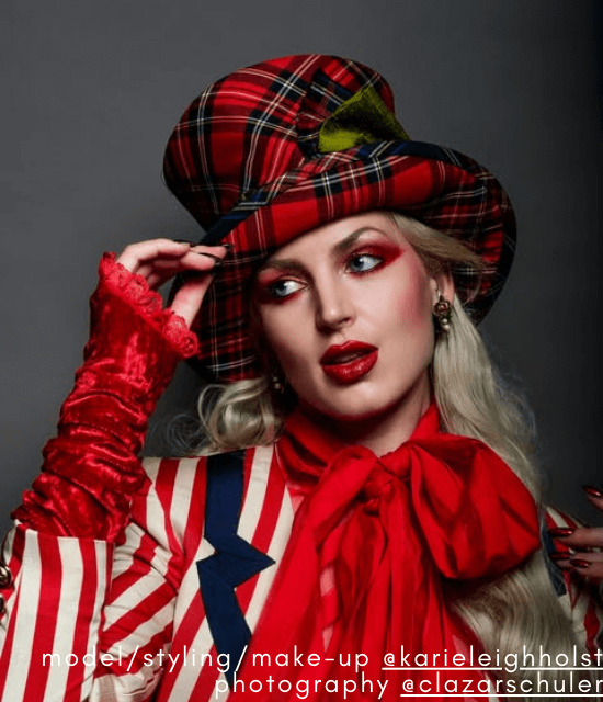 Red Tartan Top Hat.
